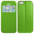 Pouzdro na iPhone 5 / 5s - SLIM VIEW - zelené