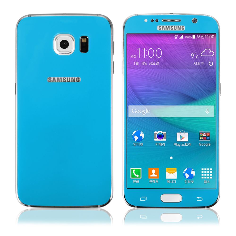 Ochranné tvrzené sklo pro Samsung G920 S6 (přední+zadní) modré - TEMPERED GLASS Global Technology