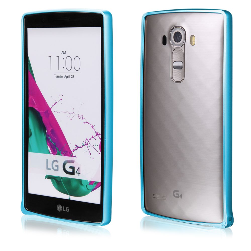 Pouzdro na LG G4 (H815) - Bumper metal - modré QULT Case