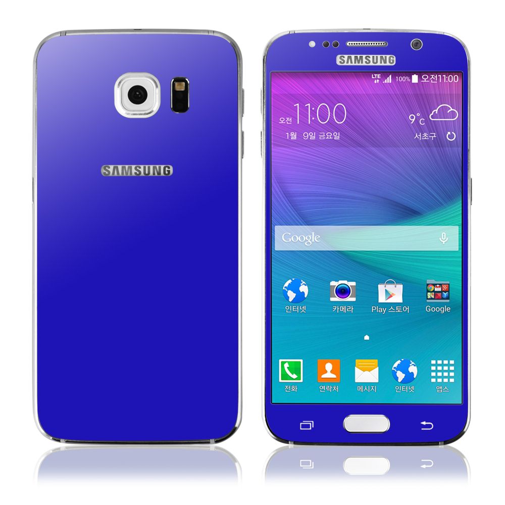 Ochranné tvrzené sklo pro Samsung G920 S6 (přední/zadní - 0.3mm) perlově modré - GLASS Global Technology