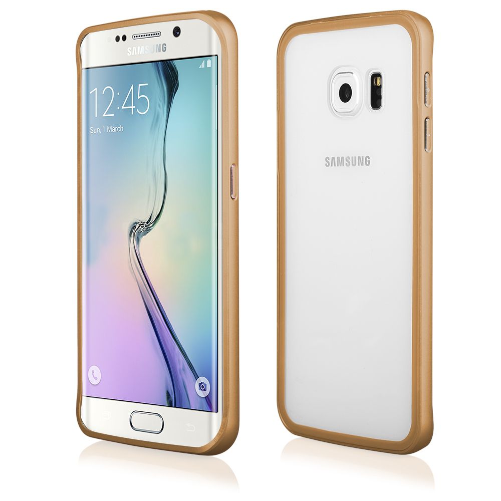Pouzdro na Samsung G928 S6 + - LUXURY+ACRYLIC GLASS zlaté QULT Case