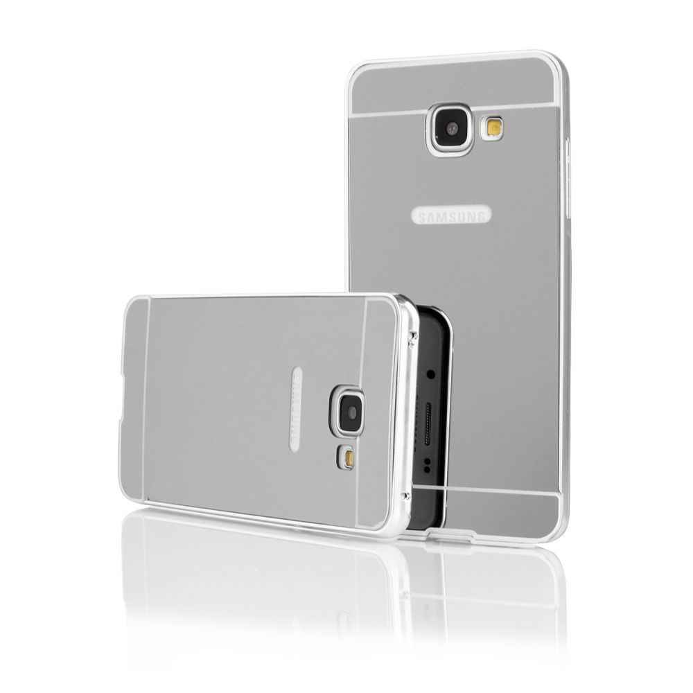 Pouzdro na Samsung G935 S7 EDGE - LUXURY+GLASS MIRROR - stříbrné QULT Case