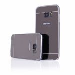 Pouzdro na Samsung G935 S7 EDGE - LUXURY+GLASS MIRROR šedé