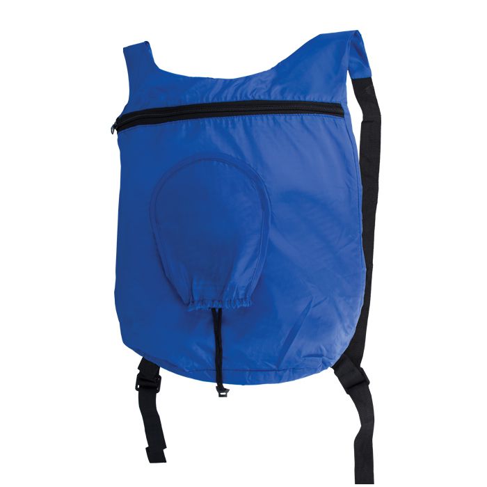 Skládací batoh na záda - modrý GreenGo