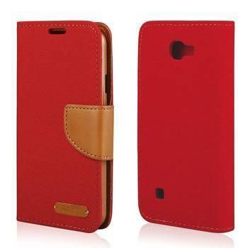 Pouzdro Fancy Case na LG K4 (K120) červené Ego Mobile