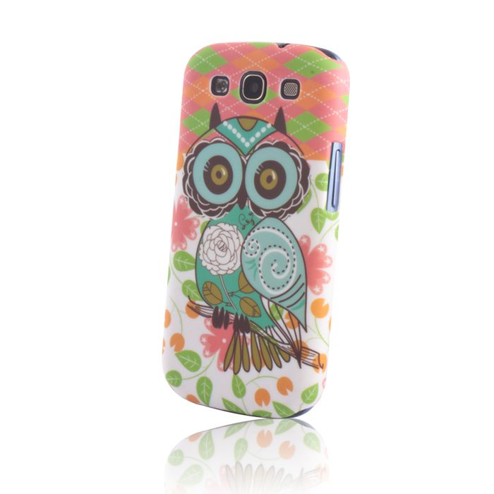Pouzdro na Samsung i9500 Fancy Owl GreenGo