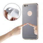 Pouzdro na Huawei Y3 II - "MIRROR" (zadní kryt) - stříbrné Jelly Case