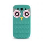 Pouzdro na iPhone 6 / 6s - zadní kryt - Animal 3D Owl - zelené