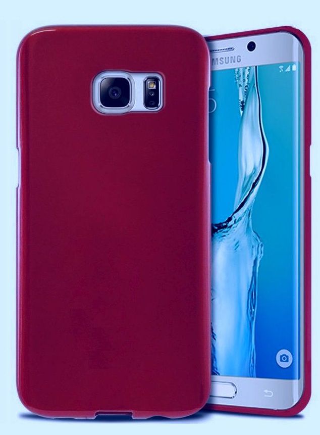 Pouzdro na Samsung S7 Edge - gelové - červené GreenGo