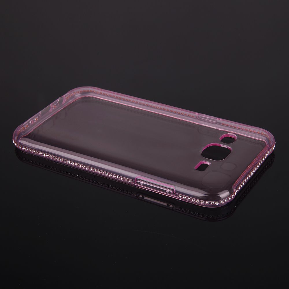 Pouzdro na Samsung A5 A510 2016 - Crystals jelly - růžové QULT Case