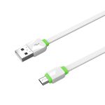 Kabel USB microUSB EMY MY-450 - 2 metry - bílý