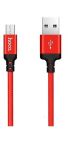 HOCO USB Kabel microUSB - 6957531062851 - červený