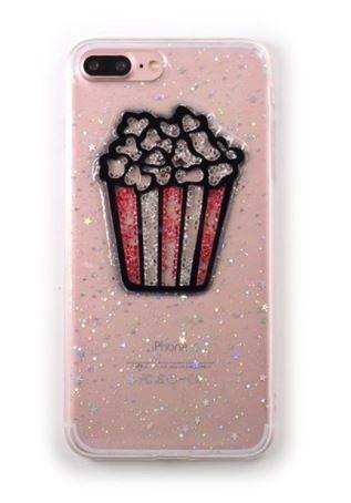 Jelly Case na iPhone X / XS Popcorn 3D čiré 1000000110319