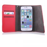 Pouzdro na iPhone 6 4.7” QULT WALLET 2in1 ZIPPER červené Ego mobile