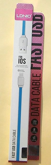Kabel USB LDNIO XS07 iPhone - 1 metr - bílý