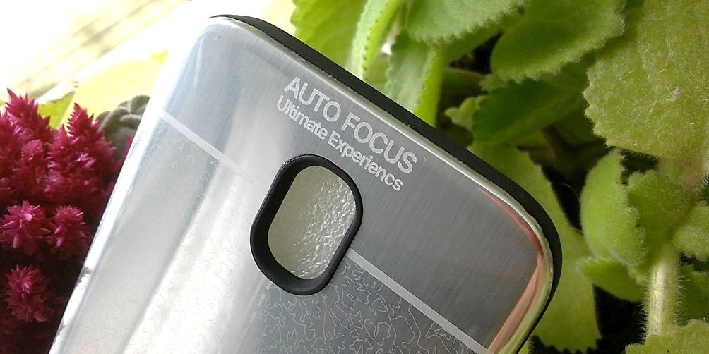 Pouzdro Autofocus na Samsung A5 / A8 2018 - stříbrné zrcadlo