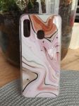 Pouzdro Blink Case Mramor na Samsung A50 A505 - růžové Jelly Case