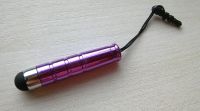 Kapacitní stylus - dotykové pero - krátké - fialové