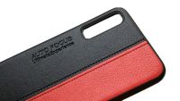 Pouzdro Autofocus na Samsung A50 A505 - černo-červené Jelly Case