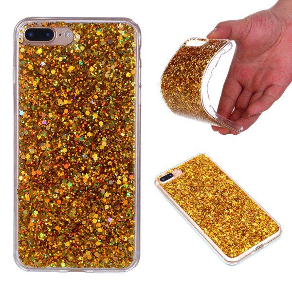 Jelly Case na iPhone X / iPhone XS - flitry - zlaté