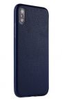 Pouzdro Jelly Case na Samsung Galaxy S9 - imitace kůže - modré