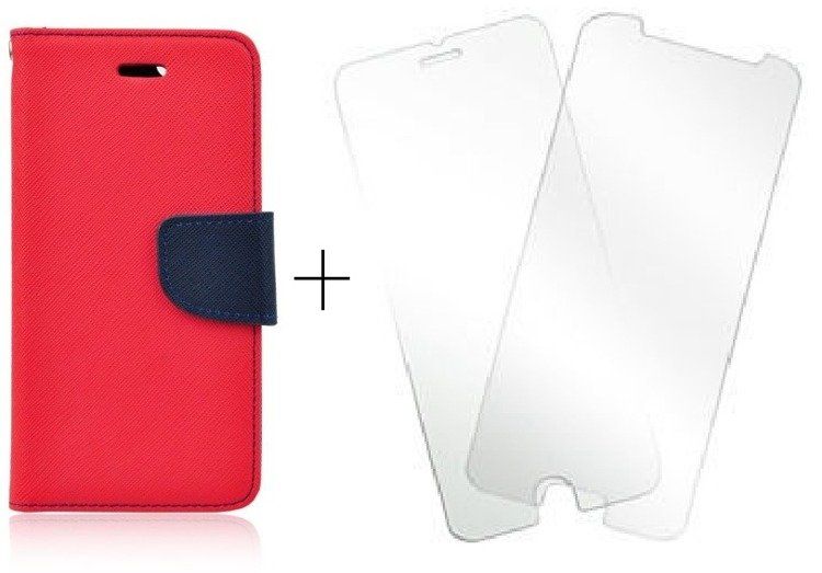 Pouzdro Fancy Case na Xiaomi Mi 6 + sklo - červené Ego Mobile