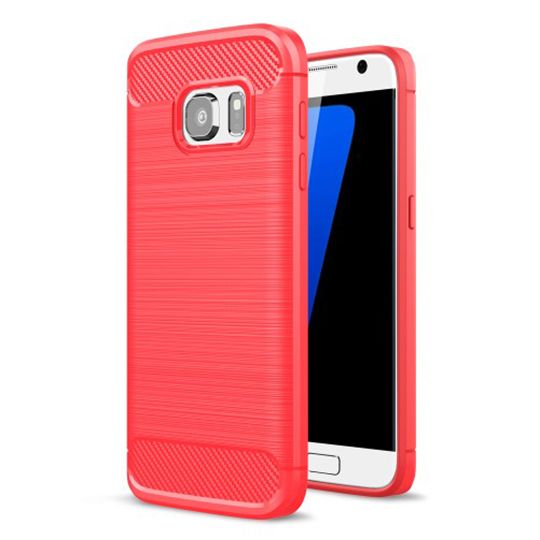 Pouzdro Jelly Case na Nokia 3 - Carbon LUX - červené
