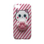 Pouzdro Jelly na iPhone XS - Hello Kitty - 4D - růžové