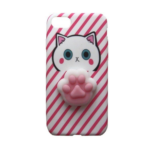 Pouzdro Jelly na iPhone XS - Hello Kitty - 4D - růžové Jelly Case