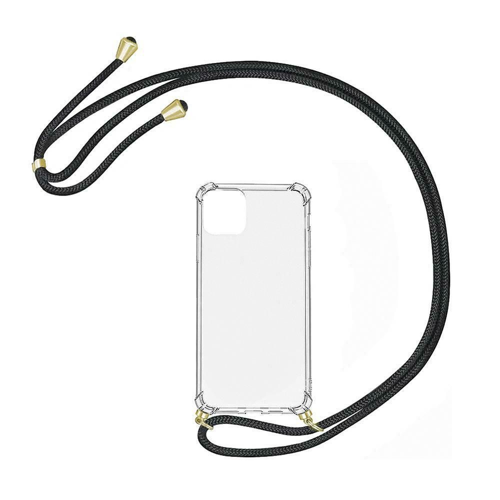 Pouzdro Rope Case na Samsung M51 na krk - černé Jelly Case
