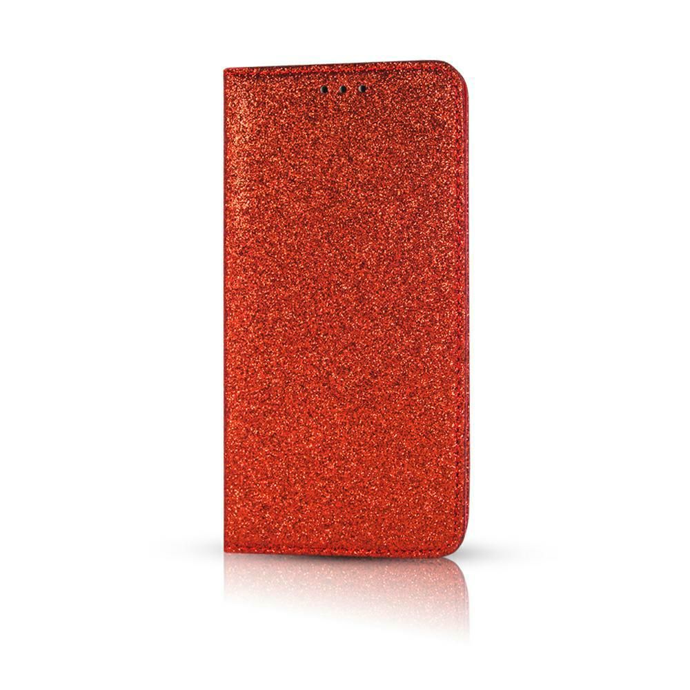 Pouzdro Sligo Case na LG K40 - červený brokát