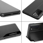 Pouzdro Smart Flip na Samsung A72 - černé Sligo Case