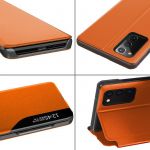 Pouzdro Smart Flip na Samsung S21 Ultra - oranžové Sligo Case