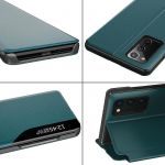 Pouzdro Smart Flip na Samsung A72 - zelené Sligo Case