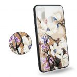 Pouzdro MFashion na Samsung A72 - 3D květy - bílé