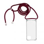 Pouzdro Rope Case na Samsung A72 na krk - červené Jelly Case