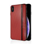 Pouzdro Jelly Case na Samsung A71 - Mulsae Carbon - červené