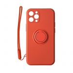Pouzdro Jelly Case na iPhone 13 Pro Max 6.7" - Ring - červené
