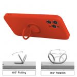 Pouzdro Jelly Case na Samsung S21 Ultra - Ring - červené