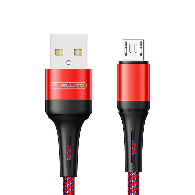 Jellico USB kabel​ - microUSB A20​ - červený