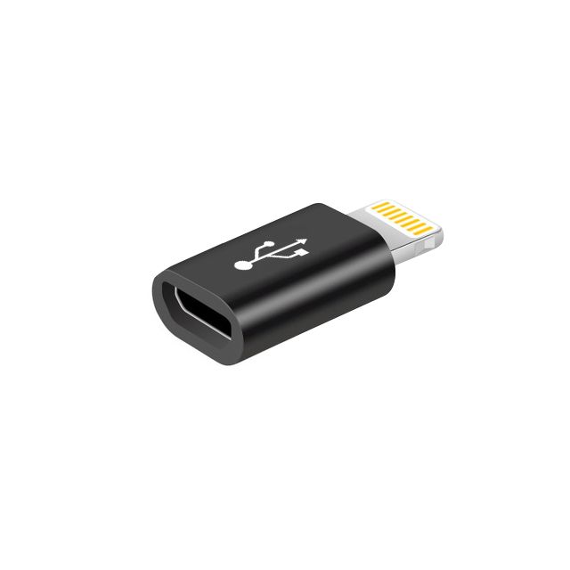 Adaptér pro iPhone Micro USB - Lightning - černý NoName