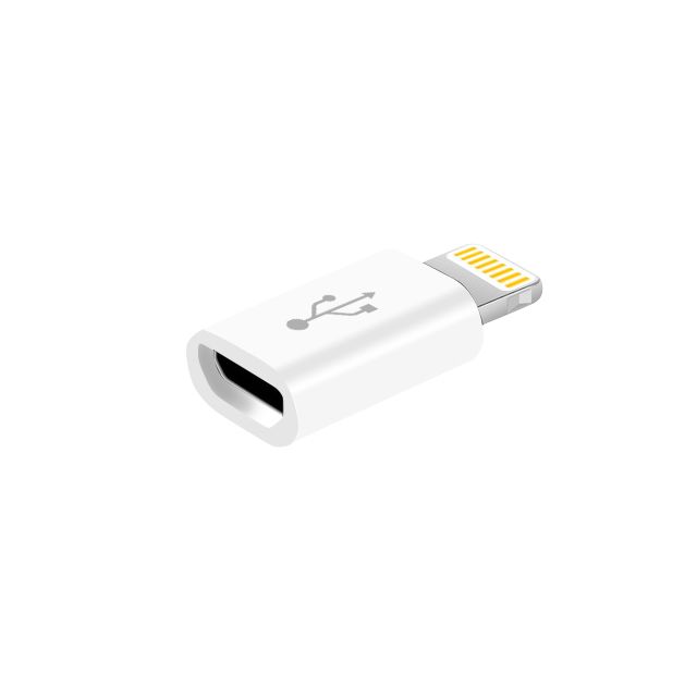 Adaptér pro iPhone Micro USB - Lightning - bílý NoName