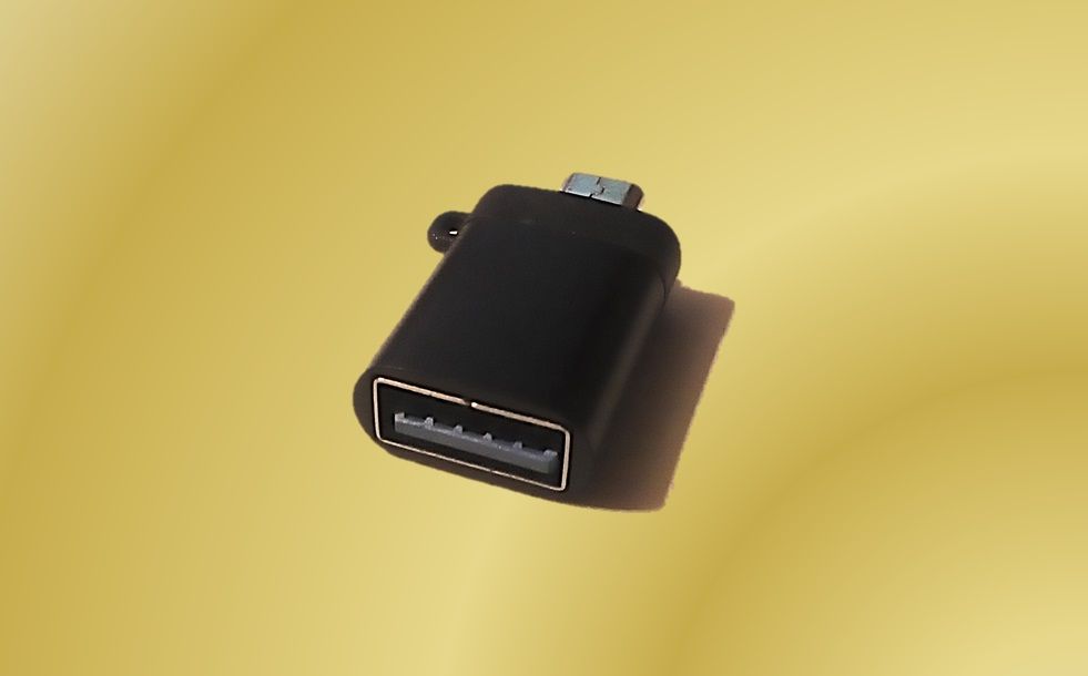 Adaptér, redukce USB - microUSB OTG - černý Global technology
