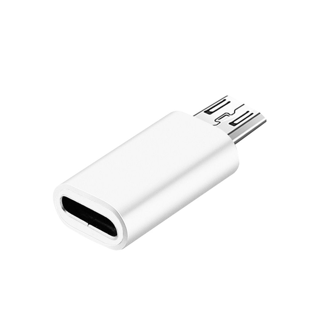 Adaptér, redukce USB Type C - microUSB - bílý OEM