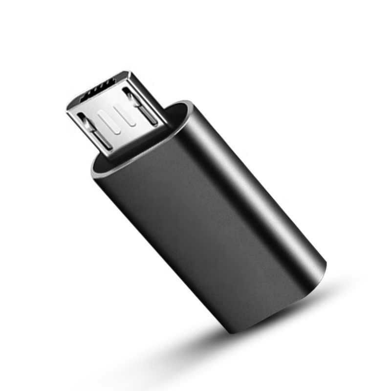 Adaptér, redukce USB Type C - microUSB - černý OEM