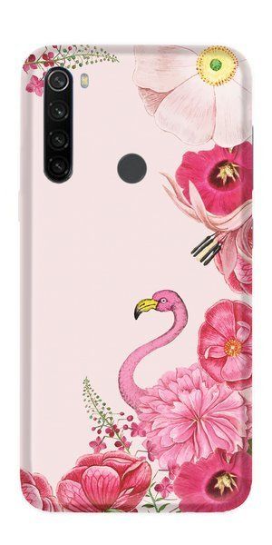 Pouzdro Funny Case pro Xiaomi Redmi Note 8T - Flaming - růžové