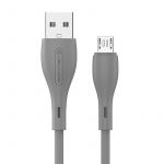 Jellico USB kabel​ A14 - micro USB - 3​.​1A​ ​ - šedý