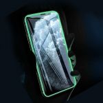 Fluorescenční tvrzené sklo pro iPhone 13 Mini - zelené
