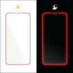 Fluorescenční tvrzené sklo pro iPhone 13 Mini - červené Luminous