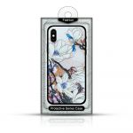 Pouzdro MFashion na Samsung A20s​ - 3D květy - bílé